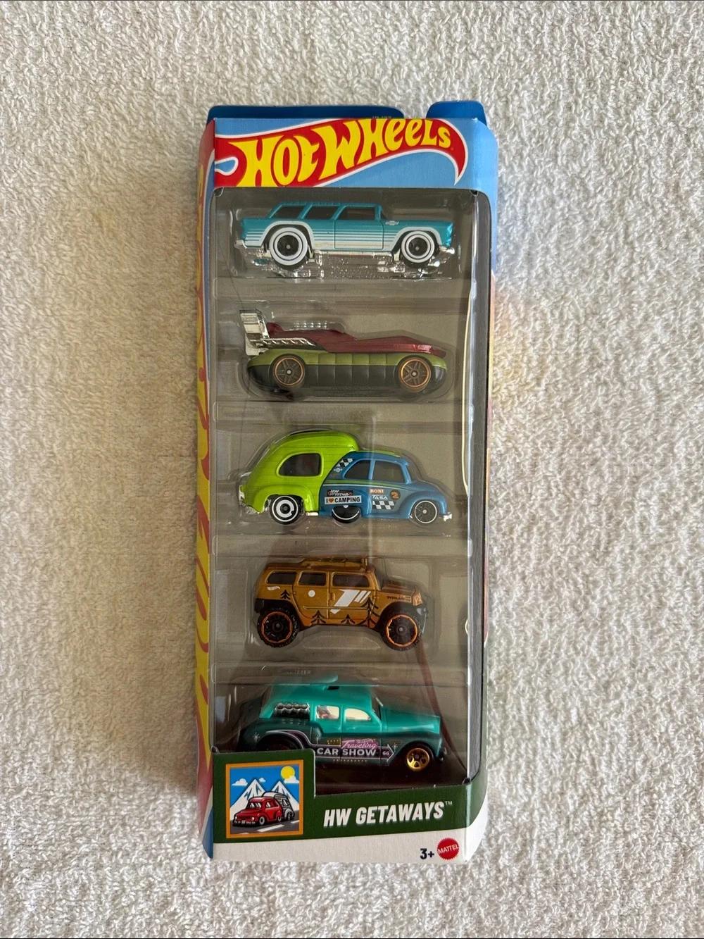 Hot Wheels HW Getaways 5 Pack Multicolor Kids Toy Cars